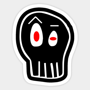 Evil Adam Skull Sticker